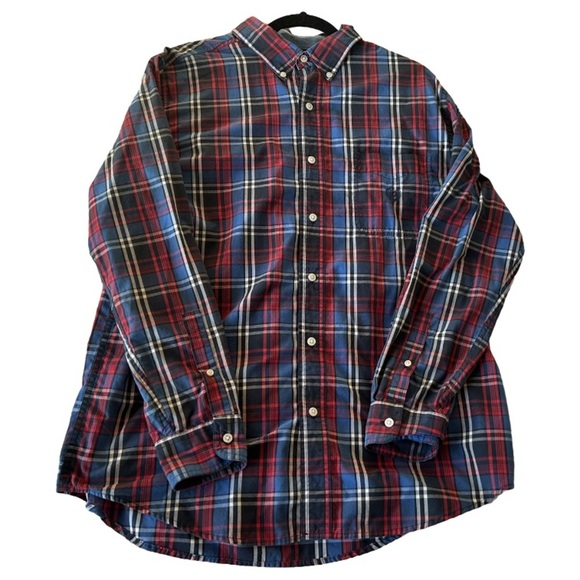Chaps Other - Chaps Easy Care Plaid Mens Button-Up Long sleeve Shirt
